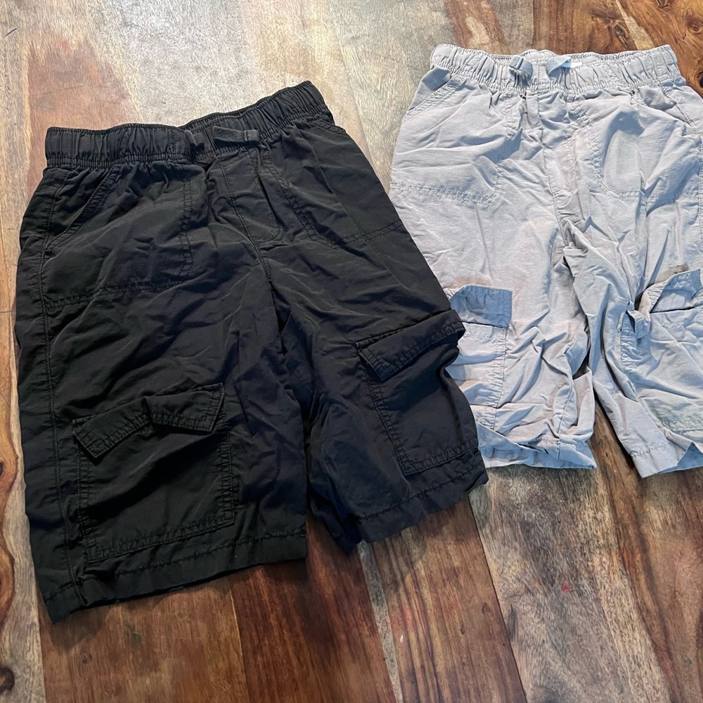 Jumping Beans Black and Gray Kids Cargo Shorts
